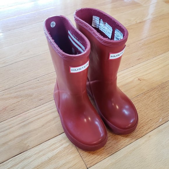 Hunter Shoes Hunter Toddler Kids Boots Size Boys 8 Girls 9 Red
